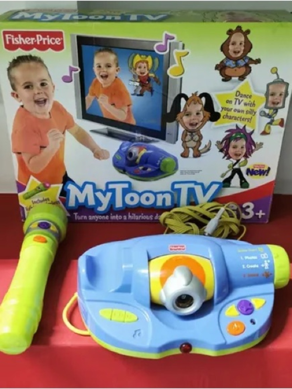 Fisher-Price MyToon TV Kids Microphone & Projector Toy - Blue & Lime